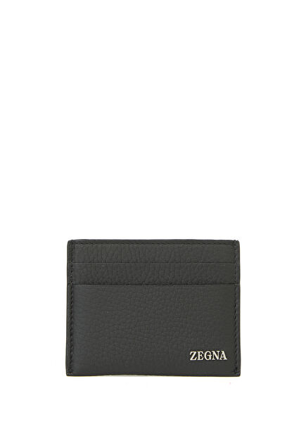 Black Men's Leather Card Holder