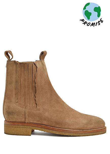 Chelsea Bej Erkek Deri Bot