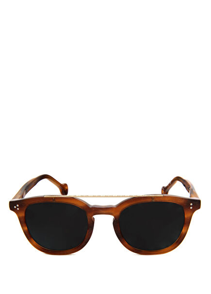 HS600 49 S03 Kahverengi Asetat Erkek Güneş Gözlüğü