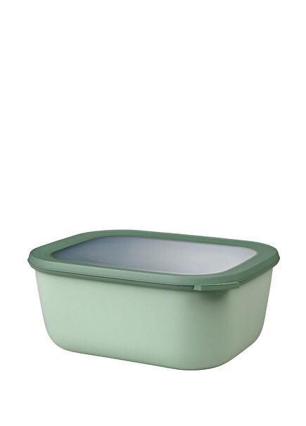 Multi Bowl Cirqula Rectangular Mint Green Food Container 3000 ml