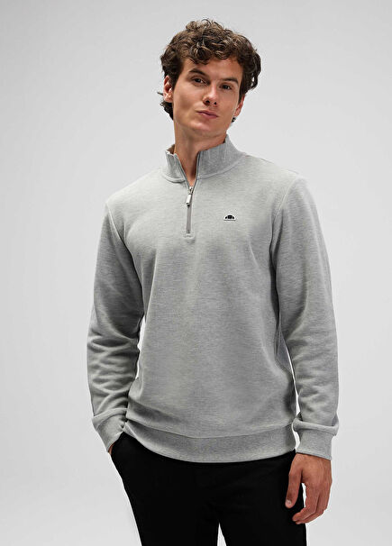 Gri Uzun Kollu Erkek Sweatshirt EM603-GR
