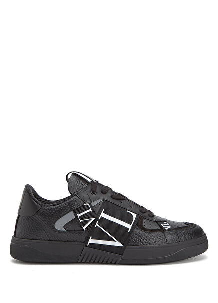 VL7N Siyah Erkek Deri Sneaker