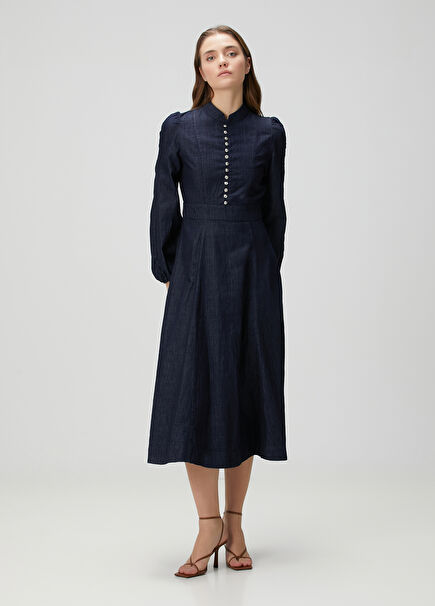 Indigo Midi Denim Dress