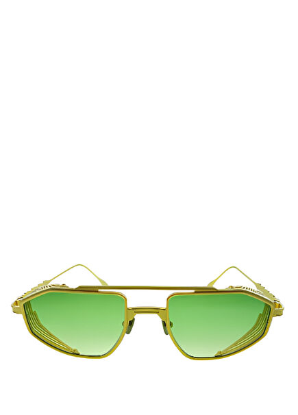 Altın Rengi Metal Unisex Güneş Gözlüğü