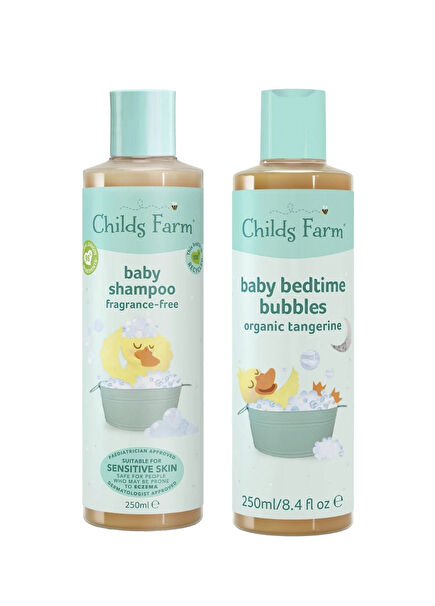 Parfüm İçermeyen 2'li Bebek Şampuanı ve Banyo Köpüğü 250ml