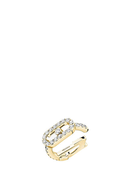 Move Uno Diamond Women's Gold Ring