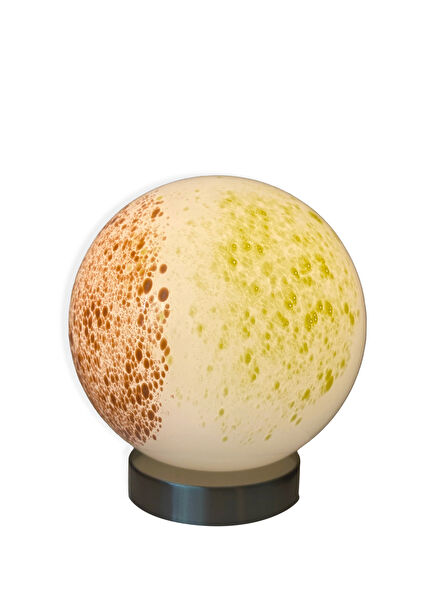 White Peach Yellow Cam Masa Lambası