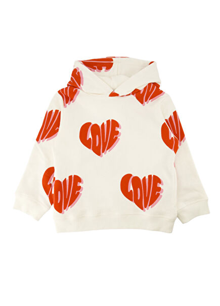 Çok Renkli Baskılı Kız Çocuk Sweatshirt