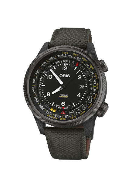 Propilot Altimeter 01 793 7775 8764-Set Siyah Erkek Kol Saati