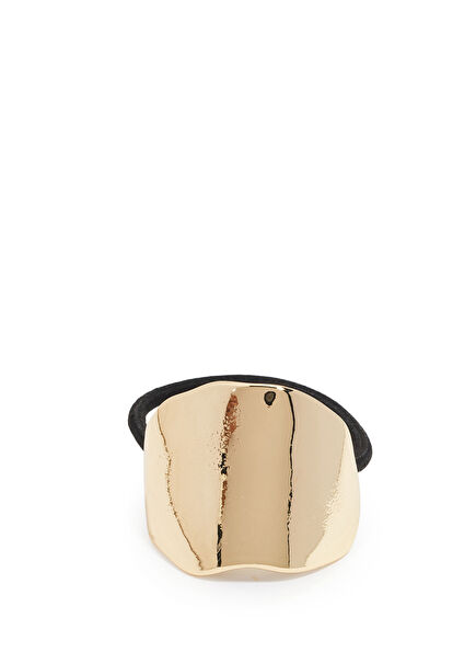 Gold Aksesuarlı Kadın Lastikli Toka