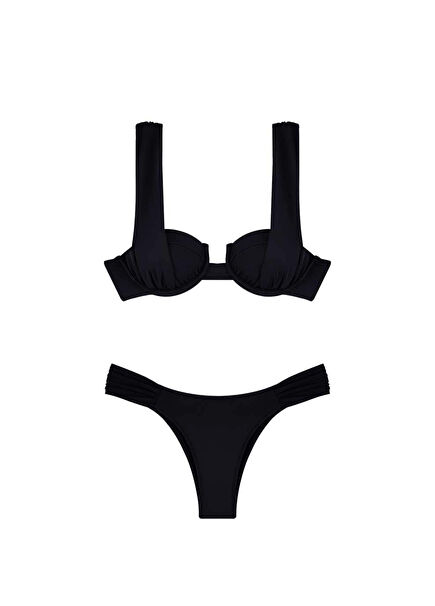 Rebecca Black Underwire Draped Women's Bikini Set