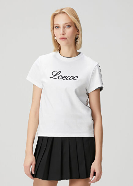 Beyaz Logolu T-shirt