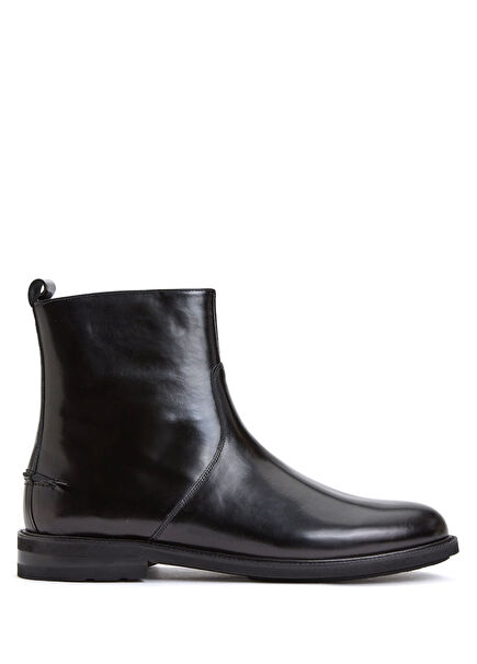 Siyah Erkek Deri Bot