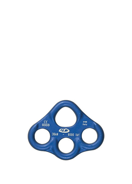 CT L637 3-Hole Blue Aluminum Rigging Plate
