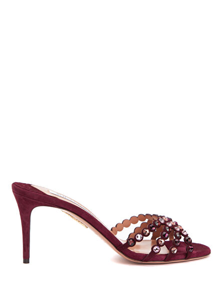 Tequila Burgundy Women's Leather Slippers