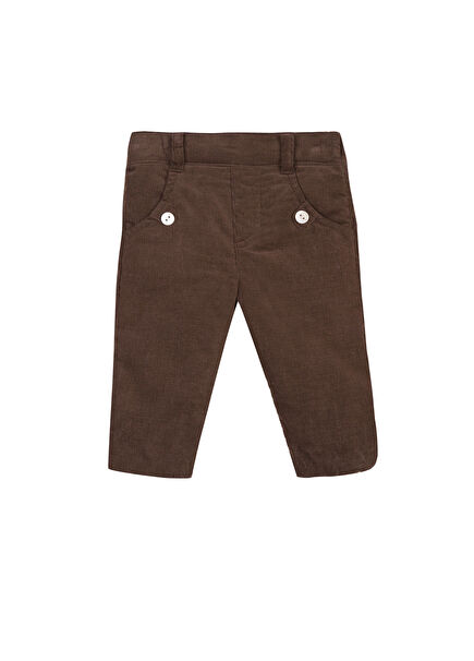 Brown Velvet Double Sided Baby Boy Pants