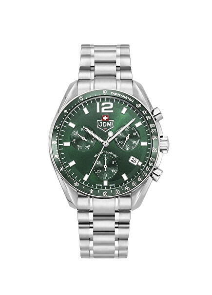 Sapphire JDM-WG021-03 Metalik Gri Çelik Erkek Kol Saati