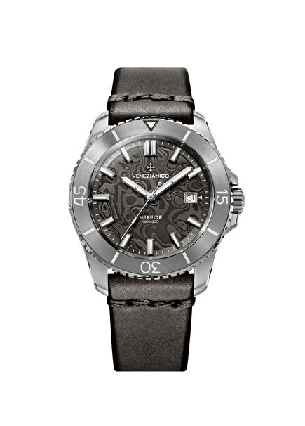 4521565-Nereide Damasco Deri Erkek Kol Saati 