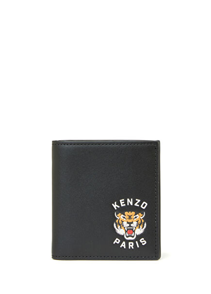 Varsity Mini Black Men's Leather Wallet