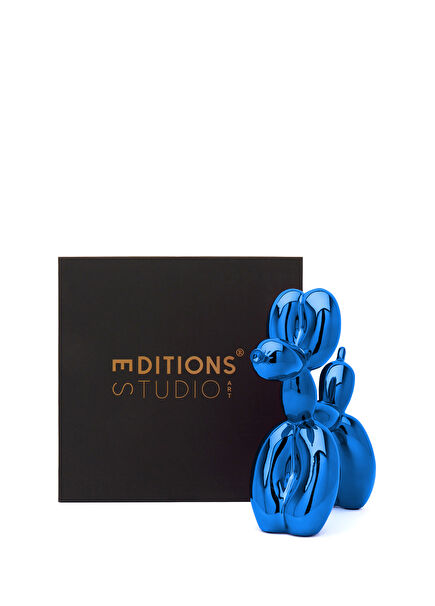 Jeff Koons Balloon Dog Mavi Heykel