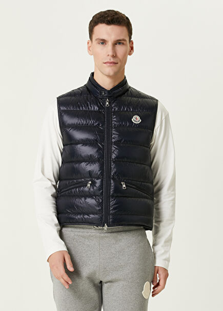 Navy Blue Puff Vest