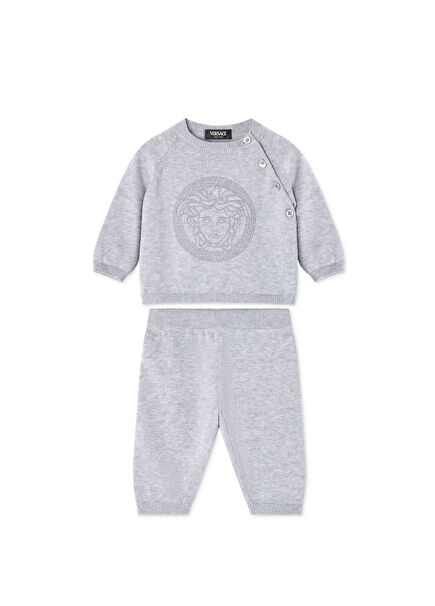 Grey Medusa Detailed 2 Pcs Newborn Set