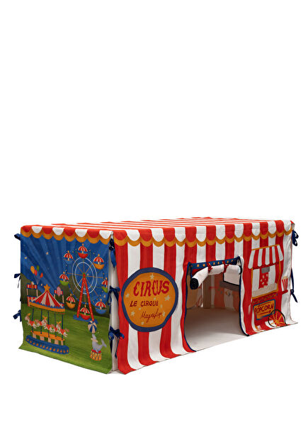 Magic Circus Kırmızı Masa Örtüsü Oyun Evi 
