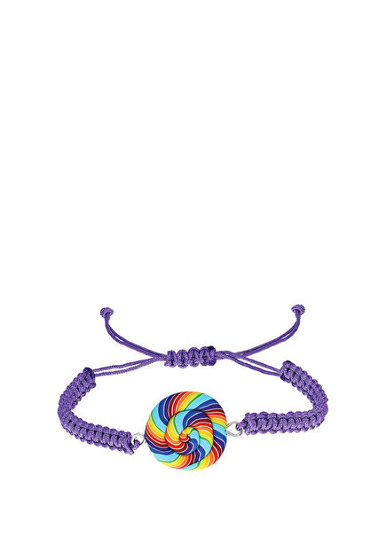 Rainbow Lollipop Purple Girls Bracelet