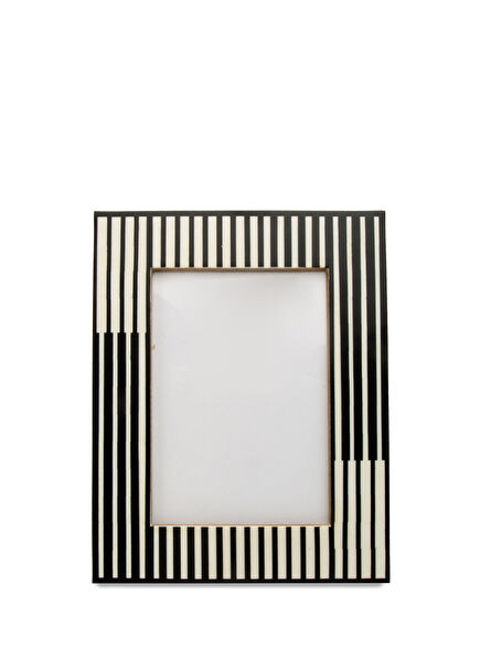 Black White Resin Photo Frame
