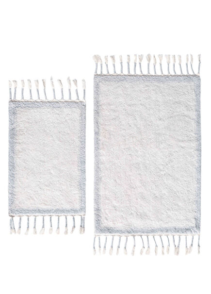 Root Light Blue 100% Cotton 2-Piece Bath Mat