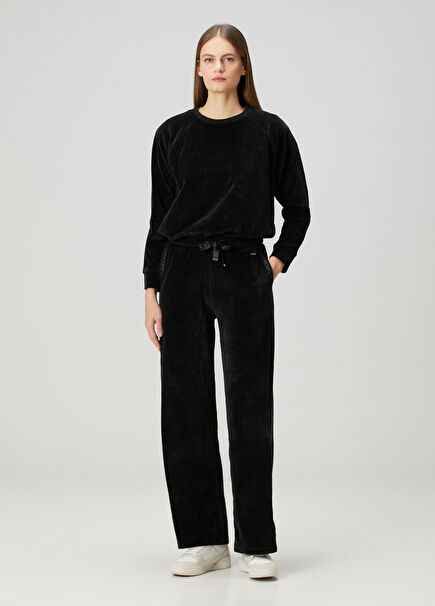 Siyah Kadife Pantolon