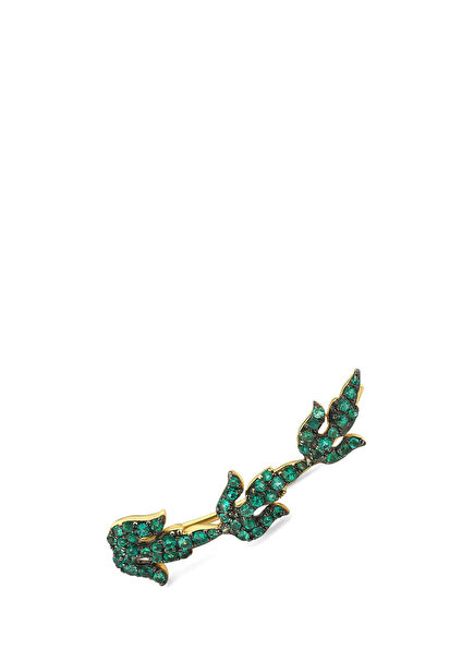 Green Delonix Kadın Altın Tekli Küpe