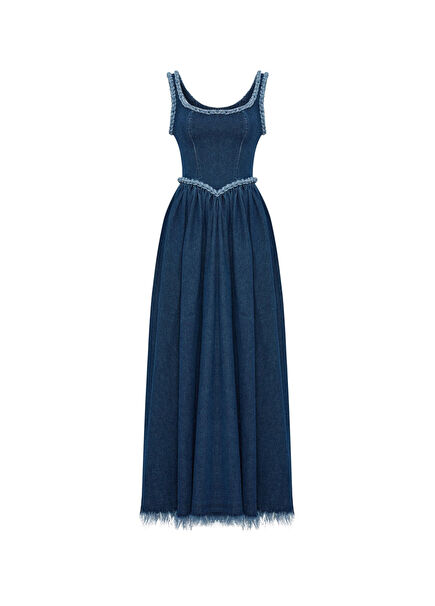 Isabella Navy Denim Women's Dress