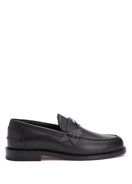 The Plato Siyah Erkek Deri Loafer