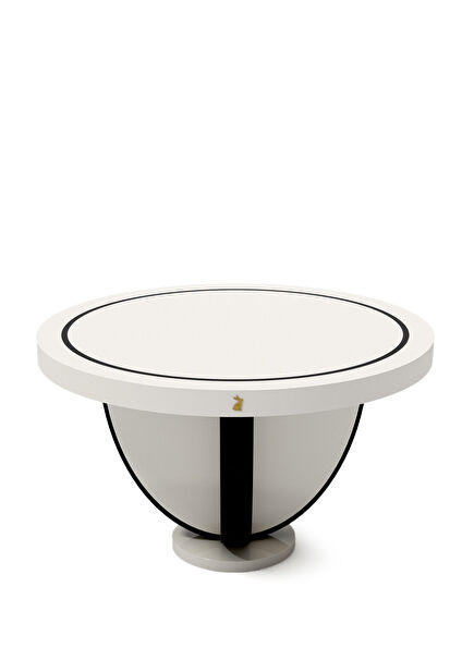 Beyaz Ahşap Lake Yemek Masası