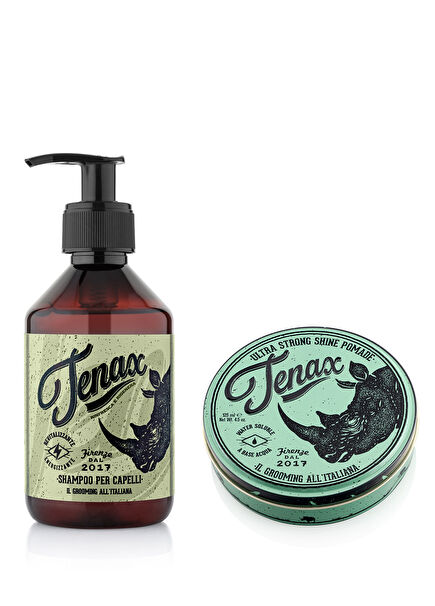 Per Capelli Şampuan + Ultra Strong Pomade Erkek Saç Bakım Seti