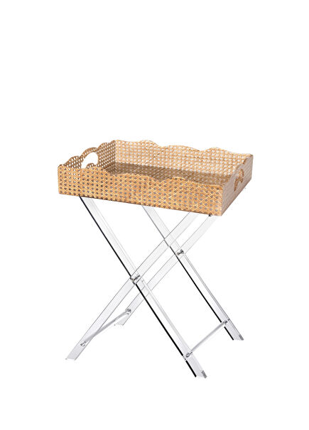 Large Gallery Cream Leg Tray