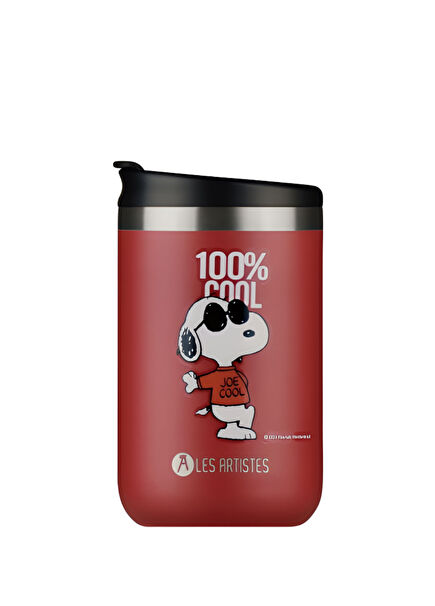 Cool Snoopy Kırmızı Çelik Isı Yalıtımlı Termos Mug 350 ml 
