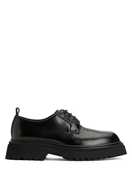 Black Men's Leather Loafer