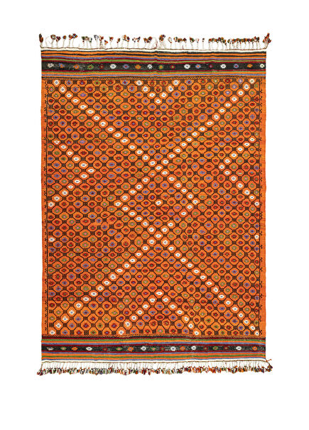 Uraz Geometric Patterned Cicim Rug 227 x 325 cm