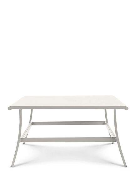 Elisir White Metal Garden Coffee Table 80 x 80 cm