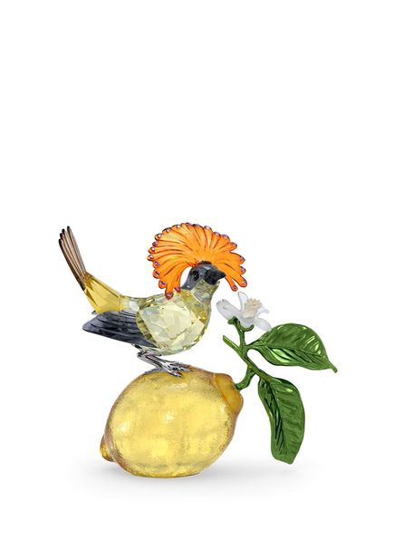 Idyllia Royal Flycatcher Crystal Glass Figurine