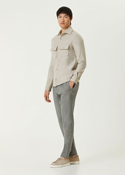 Chiaia Grey Wool Pants