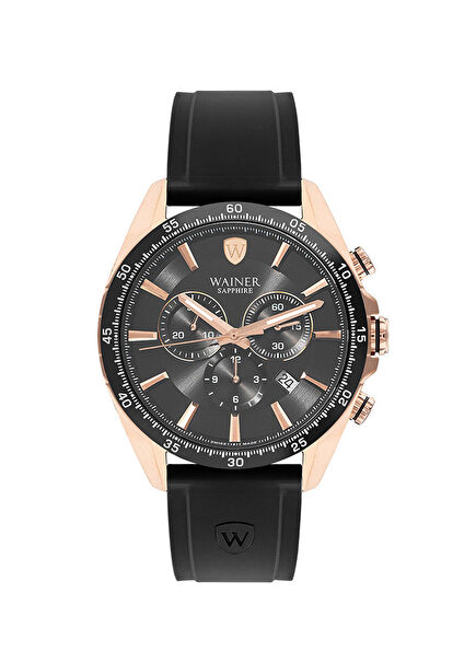 WA.19330-B Siyah Çelik Erkek Kol Saati