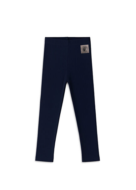 Lacivert Cotton Kız Çocuk Kaşkorse Tayt