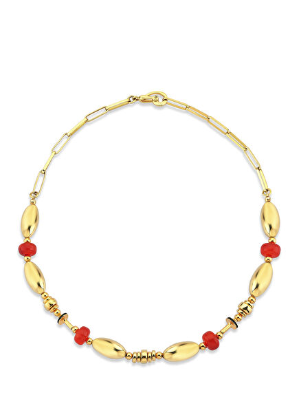 Beads Women's Silver Necklace