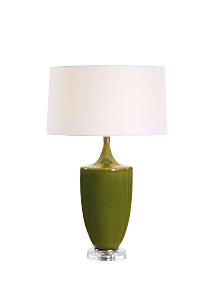 Adela Green Ceramic Lampshade