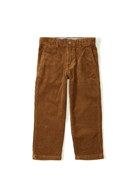 Brown Boys' Velvet Pants