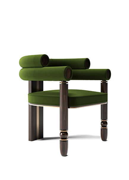 Anadolu Haki Kadife Sandalye 