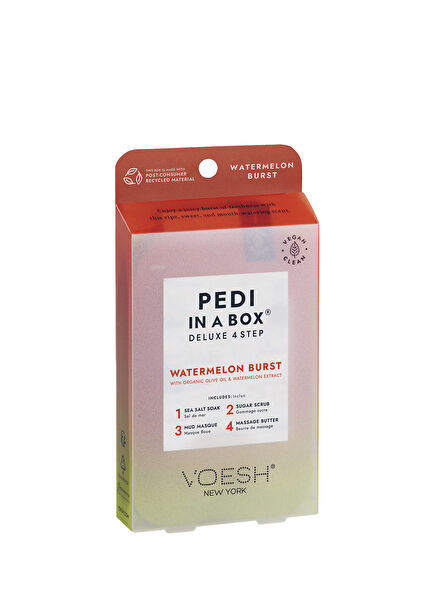 New York Pedi In A Box Deluxe Karpuz 4 Adımlı Pedikür Seti